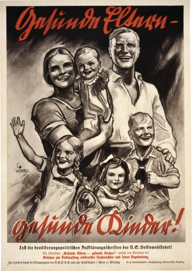 Gesunde Eltern – gesunde Kinder - Propagandaplakat