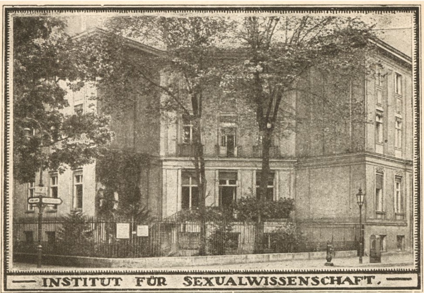 Postkarte des Berliner Instituts für Sexualwissenschaft, 1919