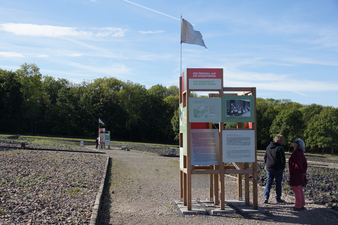 Station der Outdoor-Ausstellung von Weitem
