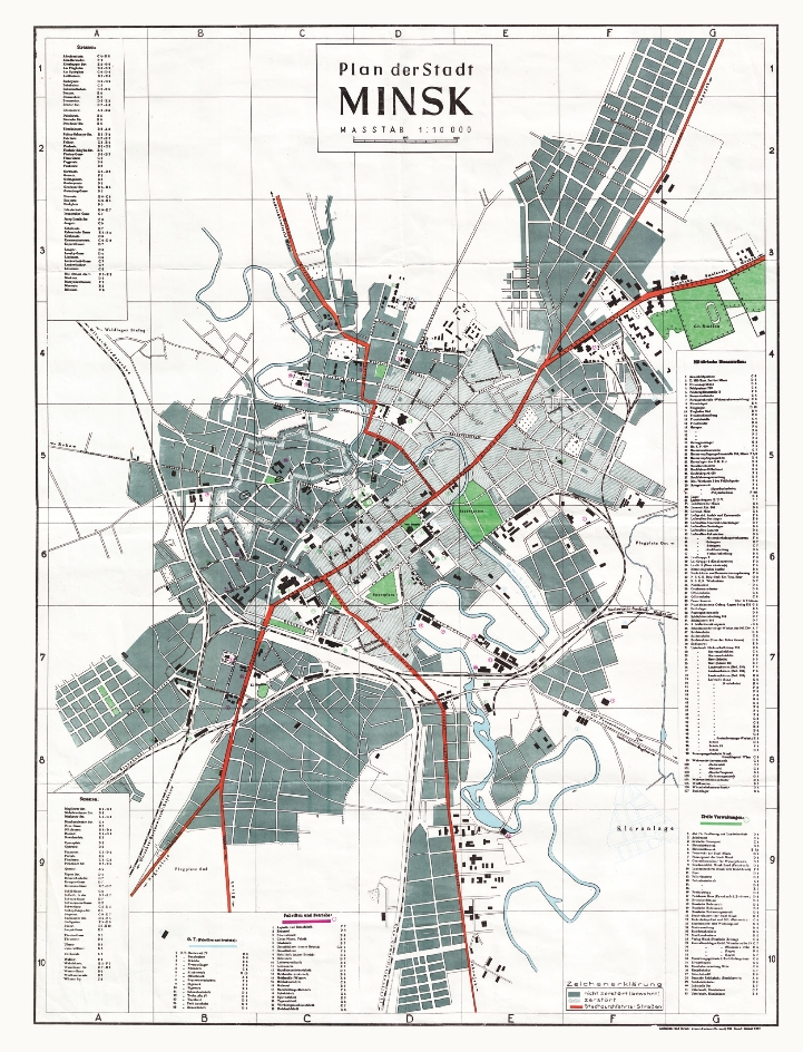 City map of Minsk