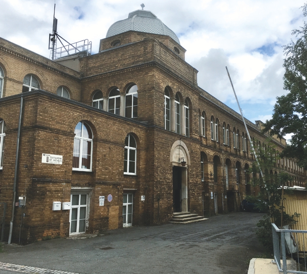 Fotografie der ehemaligen Textilfabrik, ehemaliges KZ-Außenlager Mülsen