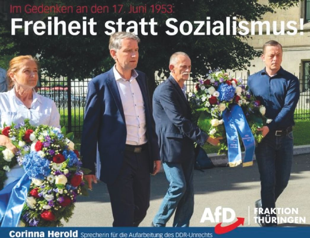 Post von Corinna Herold: "Freiheit statt Sozialismus!", Foto von Björn Höcke