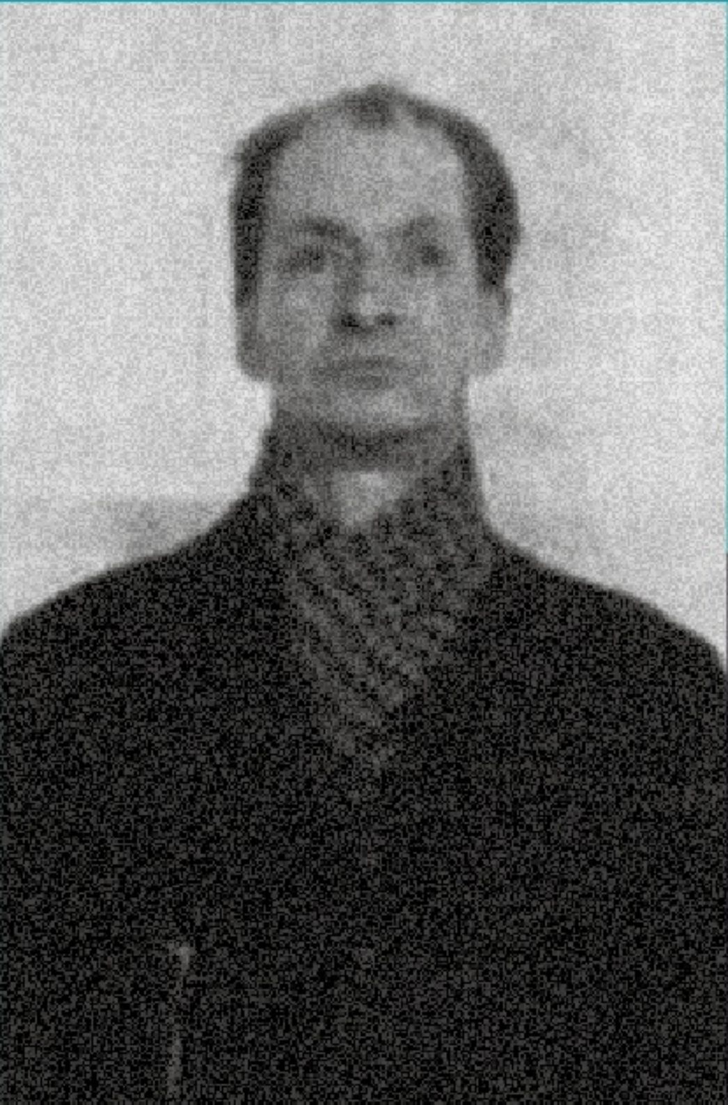 Polizeiliches Erfassungsfoto von Kurt Lieberwirth um 1936