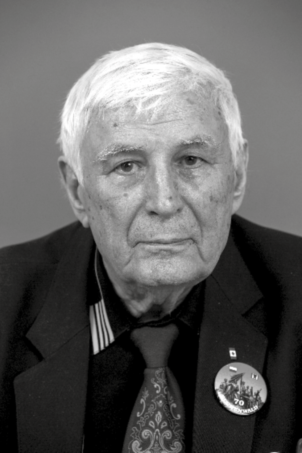 Schwarz-Weiß-Porträt von Romantschenko