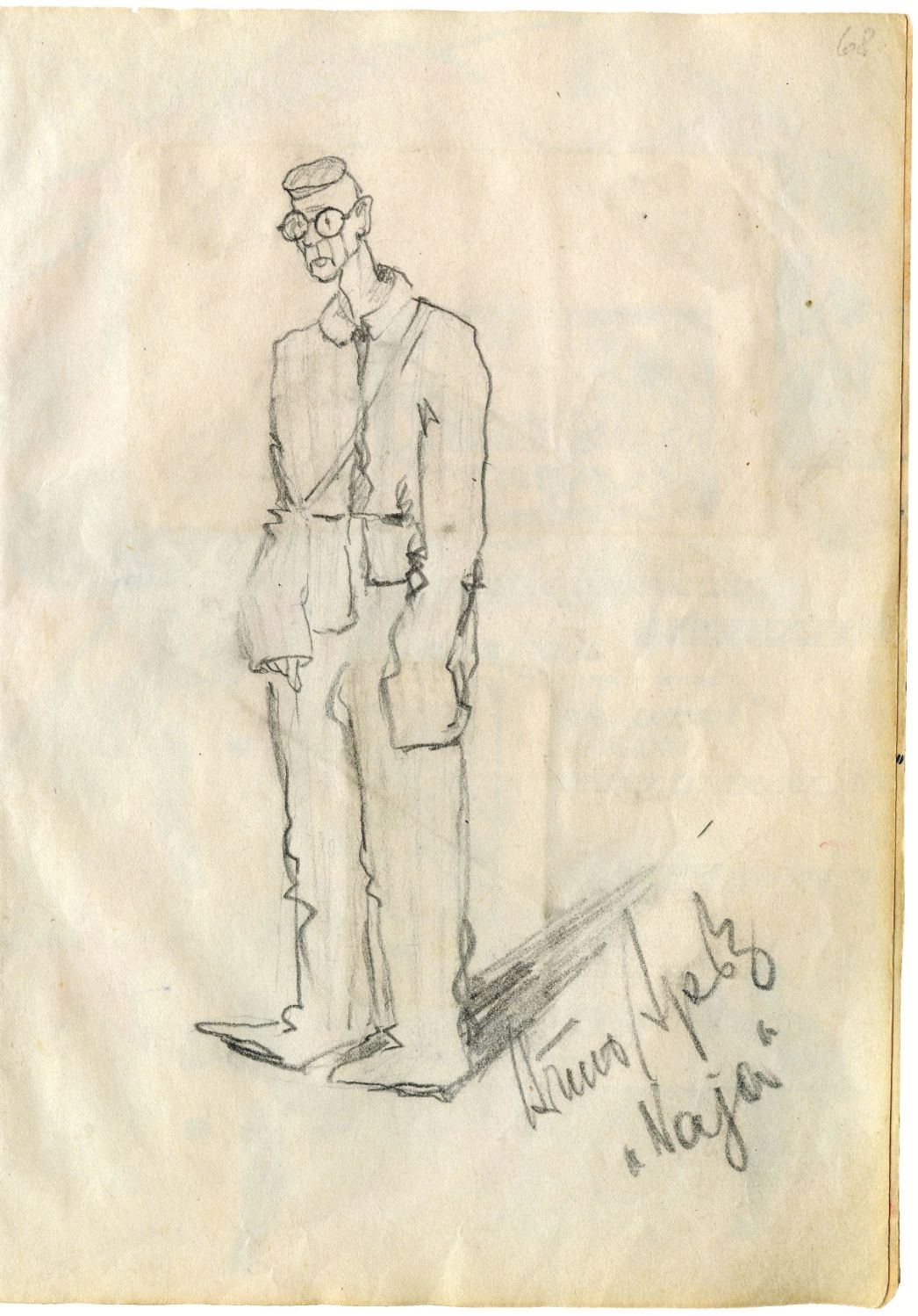 Zeichnung eines Häftlings von Bruno Apitz
