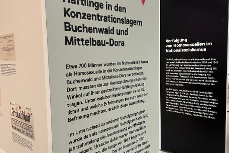 Displays of the Rosa Winkel exhibition
