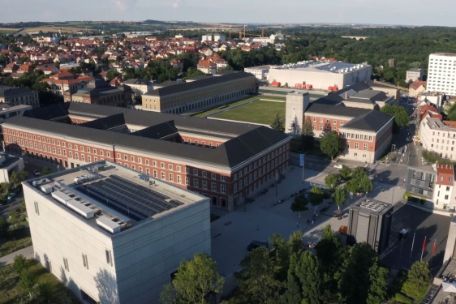 Aerial view of Weimar's Modernist Quarter